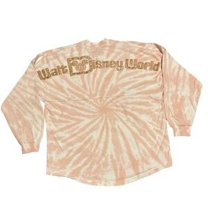 Disney World Pink Tie-Dye Briar Rose Gold Spirit Jersey Women’s Size Small